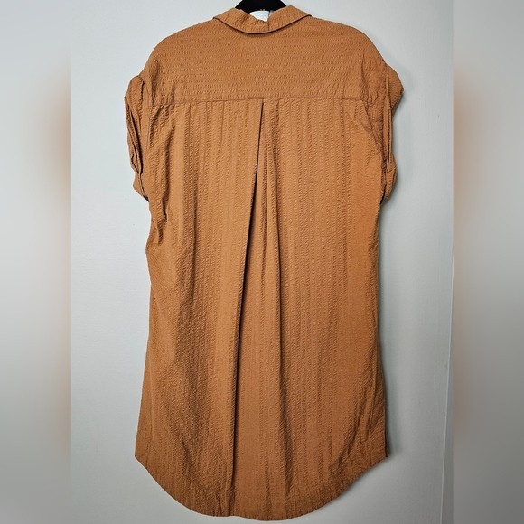 Maeve x Anthropologie Oversized Side-Slit Relaxed Tunic in Light Brown, XS - Picture 11 of 14